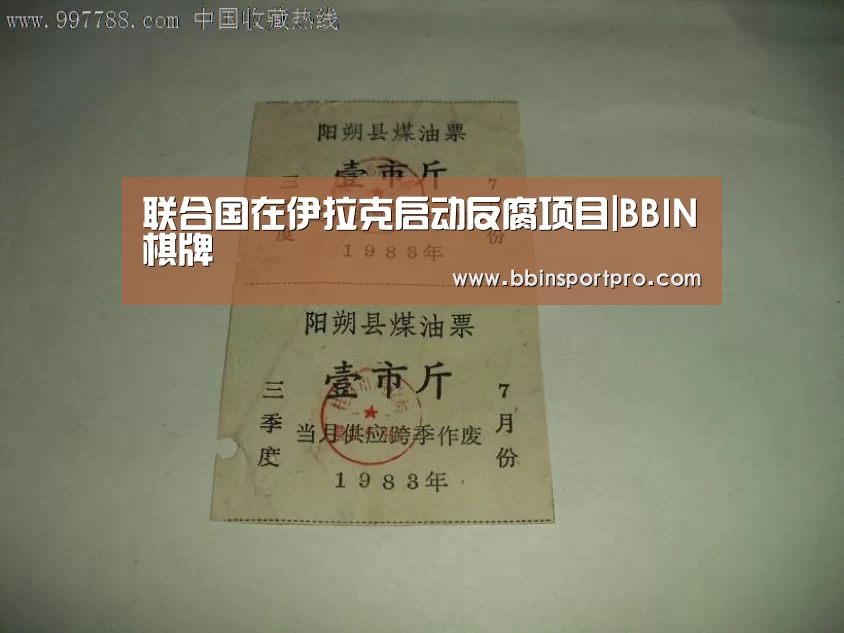 联合国在伊拉克启动反腐项目|BBIN棋牌(图1) BBIN入口